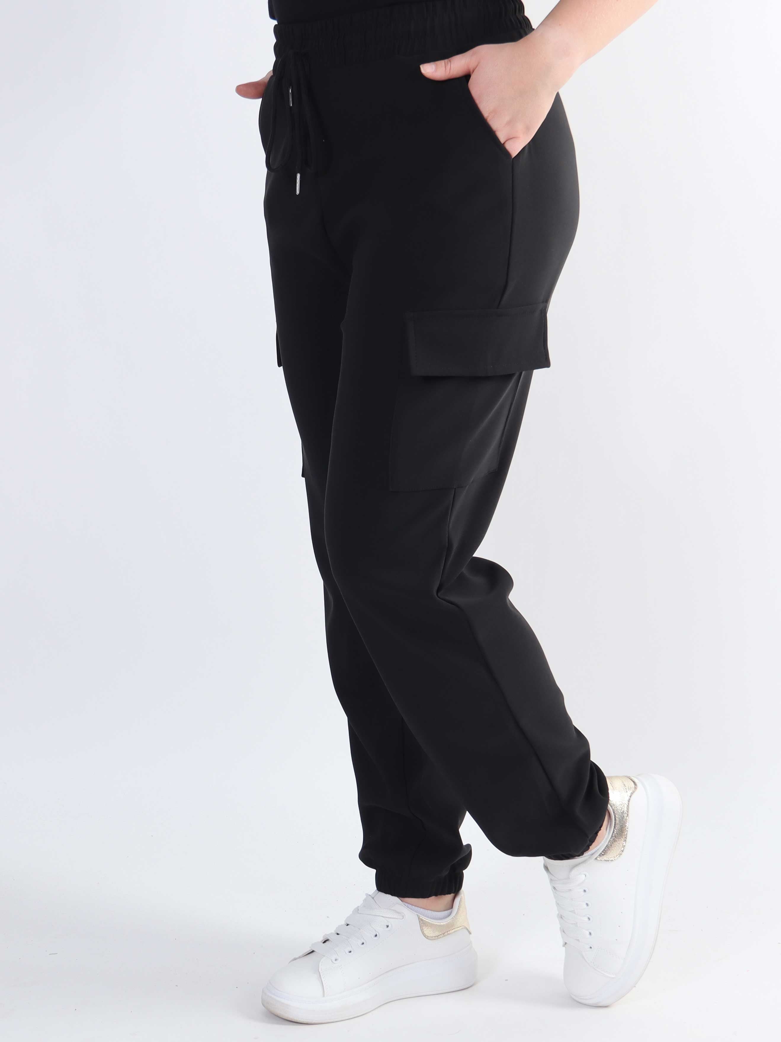 Denise - Fede cargo bukser med lommer på siderne